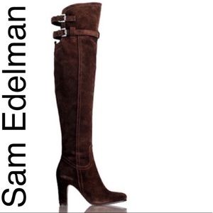 Sam Edelman Sutton Brown Suede OTK Boot